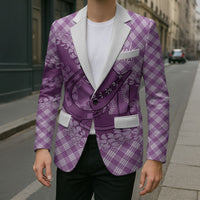 Poni Hawaii Cowboy Palaka Motifs Personalised Blazer Paniolo Festival Puakenikeni Lei LT14 - Polynesian Pride