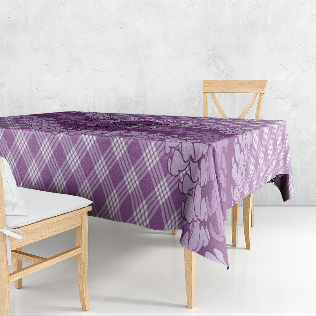 Poni Hawaii Cowboy Palaka Motifs Personalised Tablecloth Paniolo Festival Puakenikeni Lei LT14 - Polynesian Pride