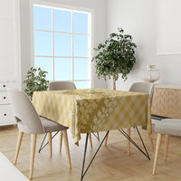 Melemele Hawaii Cowboy Palaka Motifs Personalised Tablecloth Paniolo Festival Puakenikeni Lei LT14 - Polynesian Pride