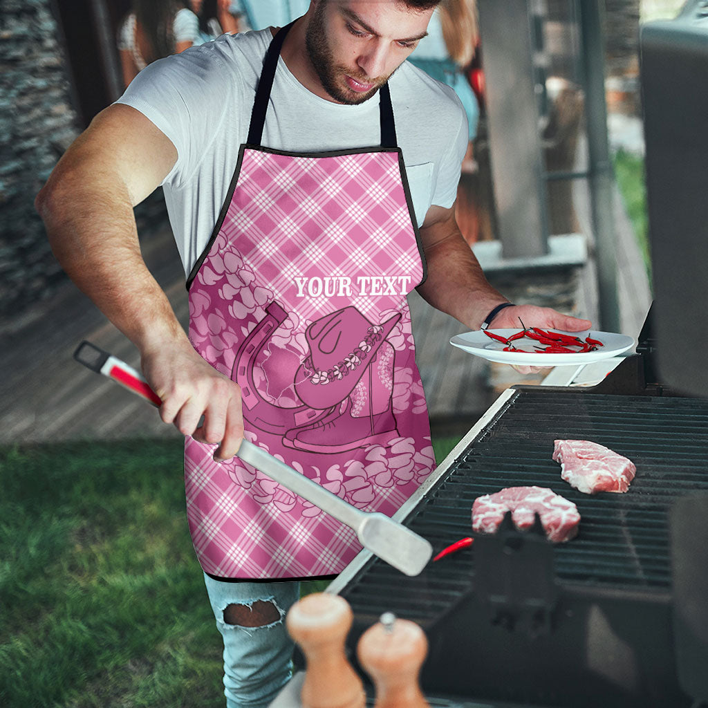 Alaka Hawaii Cowboy Palaka Motifs Personalised Apron Paniolo Festival Puakenikeni Lei LT14 - Polynesian Pride