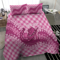Alaka Hawaii Cowboy Palaka Motifs Personalised Bedding Set Paniolo Festival Puakenikeni Lei LT14 - Polynesian Pride