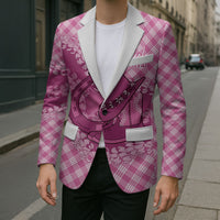 Alaka Hawaii Cowboy Palaka Motifs Personalised Blazer Paniolo Festival Puakenikeni Lei LT14 - Polynesian Pride