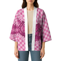 Alaka Hawaii Cowboy Palaka Motifs Personalised Kimono Paniolo Festival Puakenikeni Lei LT14 - Polynesian Pride