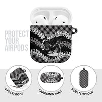 Eleele Hawaii Cowboy Palaka Motifs Personalised AirPods Case Paniolo Festival Puakenikeni Lei LT14 - Polynesian Pride