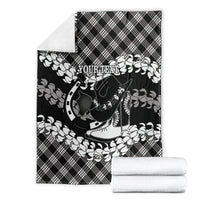 Eleele Hawaii Cowboy Palaka Motifs Personalised Blanket Paniolo Festival Puakenikeni Lei LT14 - Polynesian Pride