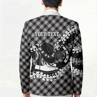 Eleele Hawaii Cowboy Palaka Motifs Personalised Blazer Paniolo Festival Puakenikeni Lei LT14 - Polynesian Pride
