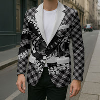 Eleele Hawaii Cowboy Palaka Motifs Personalised Blazer Paniolo Festival Puakenikeni Lei LT14 - Polynesian Pride
