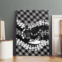 Eleele Hawaii Cowboy Palaka Motifs Personalised Canvas Wall Art Paniolo Festival Puakenikeni Lei LT14 - Polynesian Pride