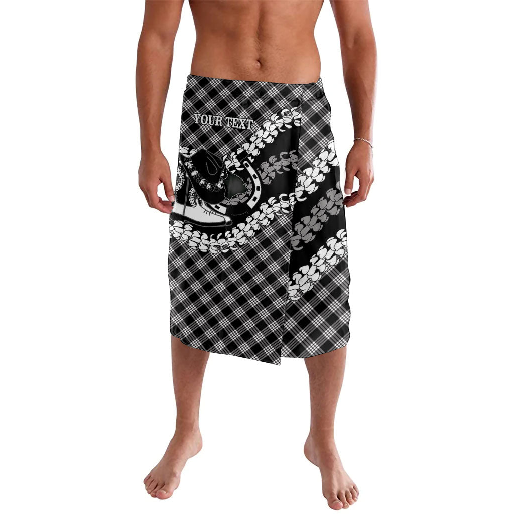 Eleele Hawaii Cowboy Palaka Motifs Personalised Lavalava Paniolo Festival Puakenikeni Lei
