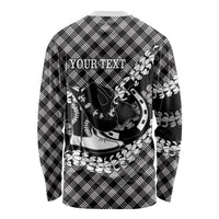 Eleele Hawaii Cowboy Palaka Motifs Personalised Long Sleeve Shirt Paniolo Festival Puakenikeni Lei LT14 - Polynesian Pride