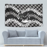 Eleele Hawaii Cowboy Palaka Motifs Personalised Tapestry Paniolo Festival Puakenikeni Lei LT14 - Polynesian Pride