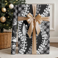 Eleele Hawaii Cowboy Palaka Motifs Personalised Wrapping Paper Paniolo Festival Puakenikeni Lei LT14 - Polynesian Pride