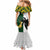 South Africa And Fiji Rugby Mermaid Dress 2023 World Cup Fijian Tapa With Kente Pattern LT14 - Polynesian Pride