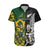 South Africa And Aotearoa Rugby Hawaiian Shirt 2023 Springboks Kente Combine All Black Maori Fern LT14 Green - Polynesian Pride