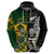 South Africa And Aotearoa Rugby Hoodie 2023 Springboks Kente Combine All Black Maori Fern LT14 - Polynesian Pride