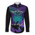 Suicide Awareness Your Story Is Not Over Yet Long Sleeve Button Shirt Polynesian Butterfly Tattoo LT14 Unisex Purple - Polynesian Pride