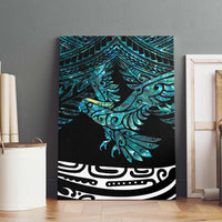 New Zealand Sulphur-crested Cockatoo Canvas Wall Art Aotearoa Maori Mix Paua Shell