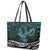 New Zealand Sulphur-crested Cockatoo Leather Tote Bag Aotearoa Maori Mix Paua Shell