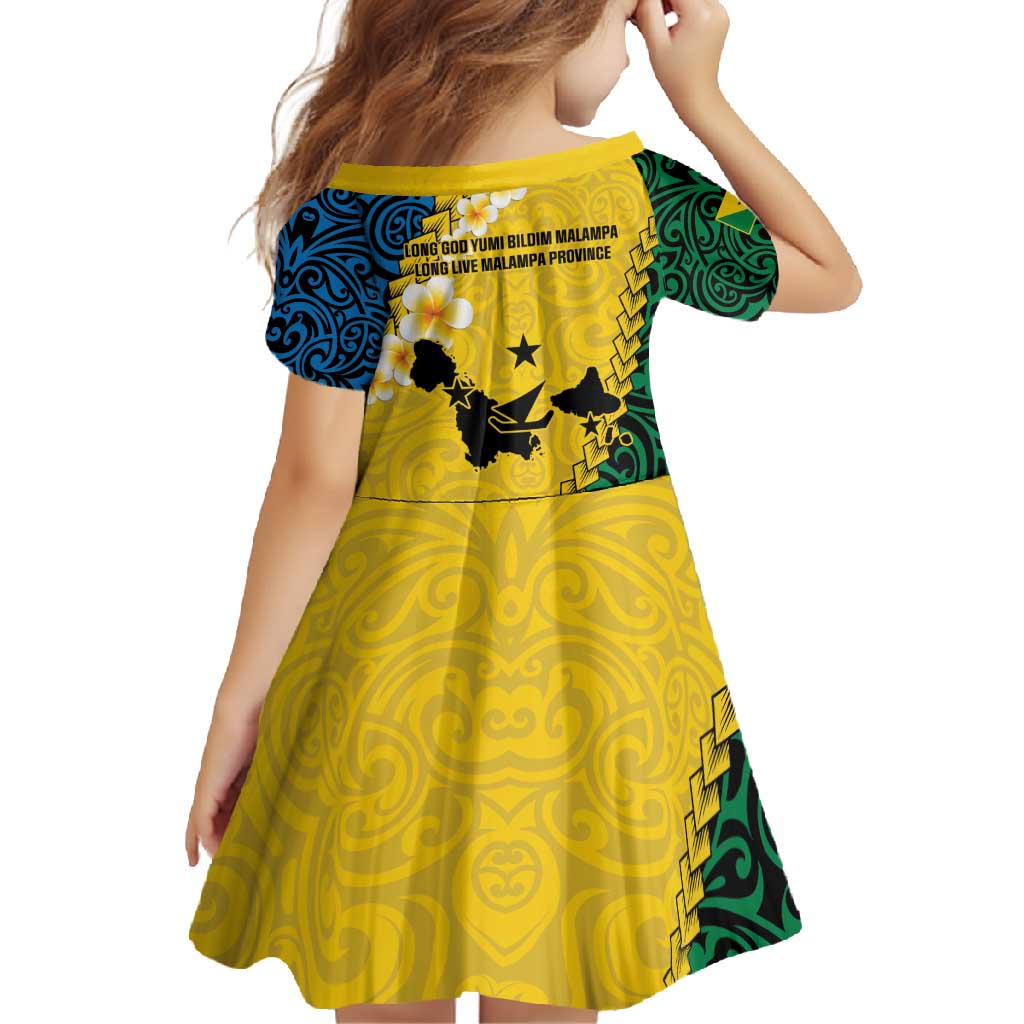 Malampa Province Family Matching Short Sleeve Bodycon Dress and Hawaiian Shirt Vanuatu Map - Plumeria Flag Color LT14 - Polynesian Pride