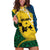 Malampa Province Hoodie Dress Vanuatu Map - Plumeria Flag Color