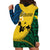 Malampa Province Hoodie Dress Vanuatu Map - Plumeria Flag Color