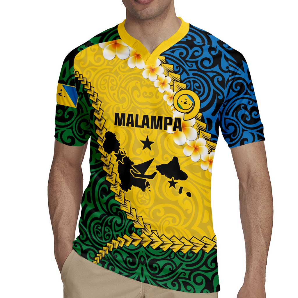 Malampa Province Rugby Jersey Vanuatu Map - Plumeria Flag Color