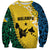 Malampa Province Sweatshirt Vanuatu Map - Plumeria Flag Color