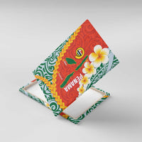 Penama Province Canvas Wall Art Vanuatu Map - Plumeria Flag Color