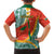 Penama Province Family Matching Tank Maxi Dress and Hawaiian Shirt Vanuatu Map - Plumeria Flag Color