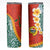 Penama Province Skinny Tumbler Vanuatu Pattern Map With Plumeria Flag Color