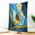 Sanma Province Blanket Vanuatu Pattern Myna Bird - Plumeria Flag Color