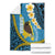 Sanma Province Blanket Vanuatu Pattern Myna Bird - Plumeria Flag Color