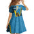 Sanma Province Family Matching Long Sleeve Bodycon Dress and Hawaiian Shirt Vanuatu Pattern Myna Bird - Plumeria Flag Color