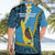 Sanma Province Hawaiian Shirt Vanuatu Pattern Myna Bird - Plumeria Flag Color