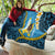 Sanma Province Quilt Vanuatu Pattern Myna Bird - Plumeria Flag Color