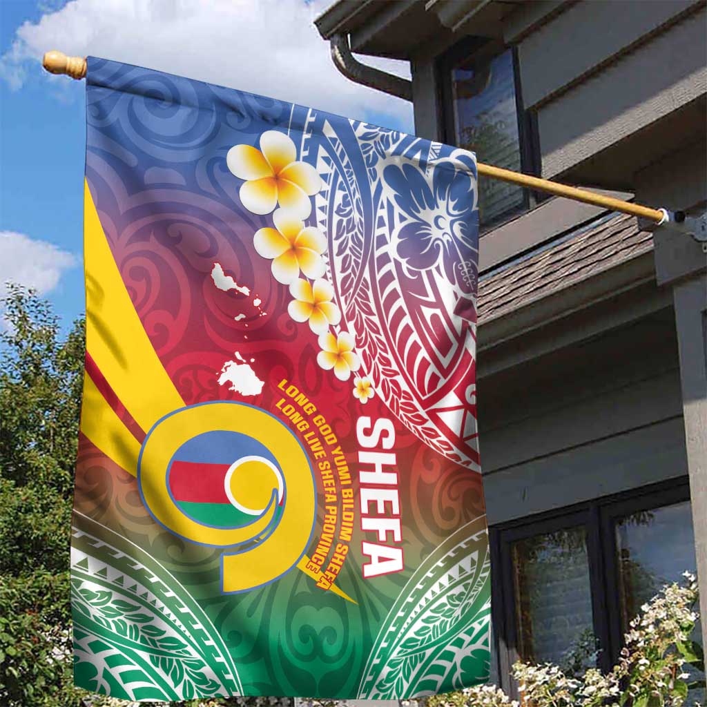 Shefa Province Garden Flag Vanuatu Pattern Map - Plumeria Flag Color