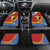 Tafea Province Car Mats Vanuatu Pattern Map - Plumeria Flag Color