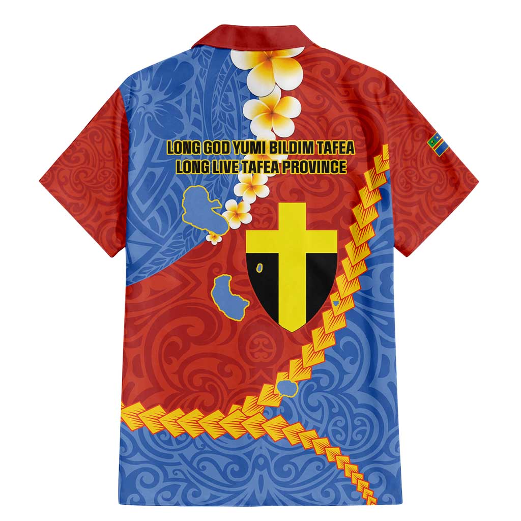 Tafea Province Family Matching Mermaid Dress and Hawaiian Shirt Vanuatu Pattern Map - Plumeria Flag Color LT14 - Polynesian Pride