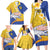 Torba Province Family Matching Long Sleeve Bodycon Dress and Hawaiian Shirt Vanuatu Pattern Crocodile - Plumeria Flag Color