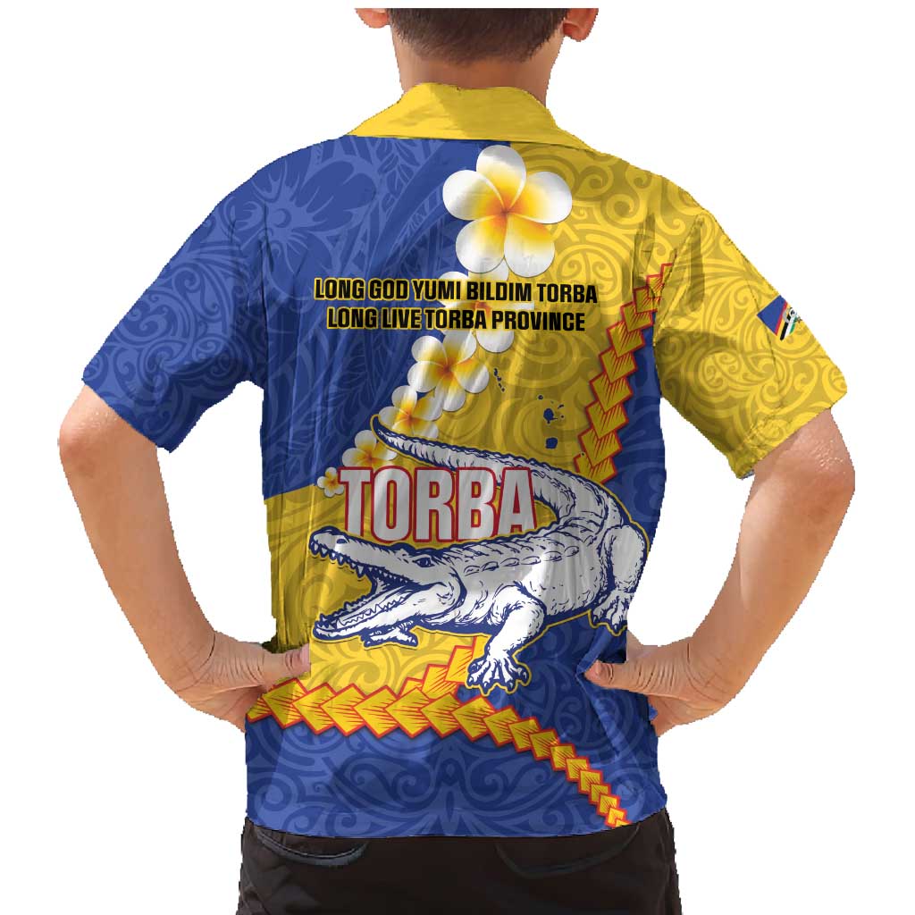 Torba Province Family Matching Mermaid Dress and Hawaiian Shirt Vanuatu Pattern Crocodile - Plumeria Flag Color LT14 - Polynesian Pride