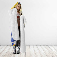Torba Province Hooded Blanket Vanuatu Pattern Crocodile - Plumeria Flag Color
