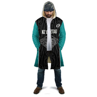 Custom New Zealand Stingray Oztag Cloak Tag Rugby Maori Pattern Black Version LT14 - Polynesian Pride