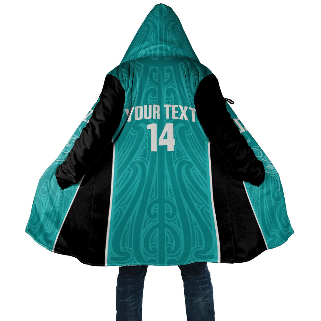 Custom New Zealand Stingray Oztag Cloak Tag Rugby Maori Pattern Teal Version LT14 Unisex Teal - Polynesian Pride