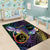 Personalized Polynesian Memorial Area Rug Dragonflies Appear When Angels Are Near