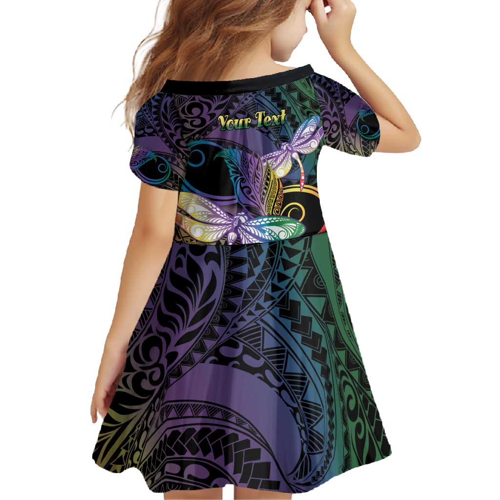 Personalized Polynesian Memorial Family Matching Tank Maxi Dress and Hawaiian Shirt Dragonflies Appear When Angels Are Near