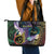 Personalized Polynesian Memorial Leather Tote Bag Dragonflies Appear When Angels Are Near