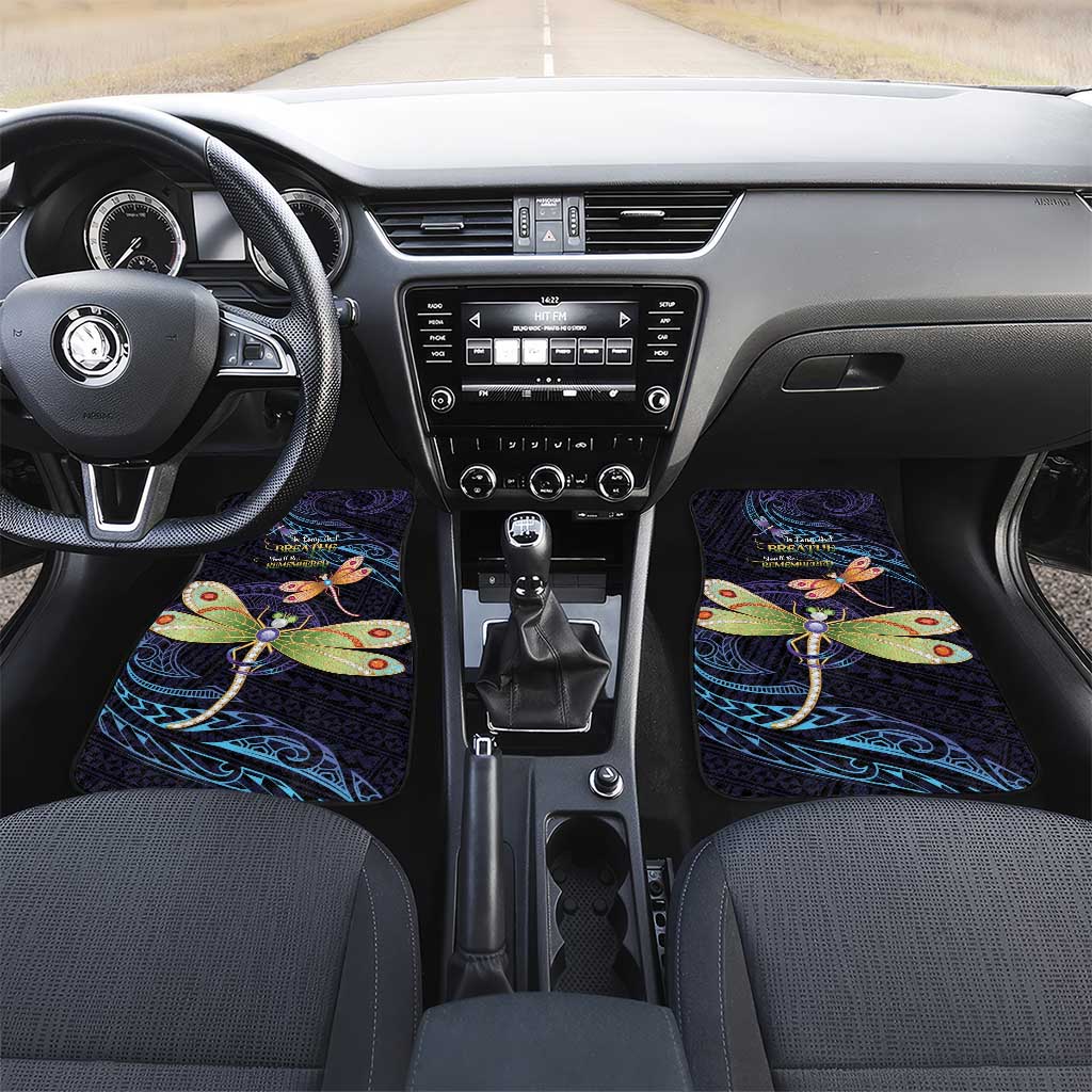 As Long As I Breathe You'll Be Remembered Car Mats Dragonflies Memorial - Polynesian Pattern