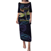 As Long As I Breathe You'll Be Remembered Puletasi Dragonflies Memorial - Polynesian Pattern