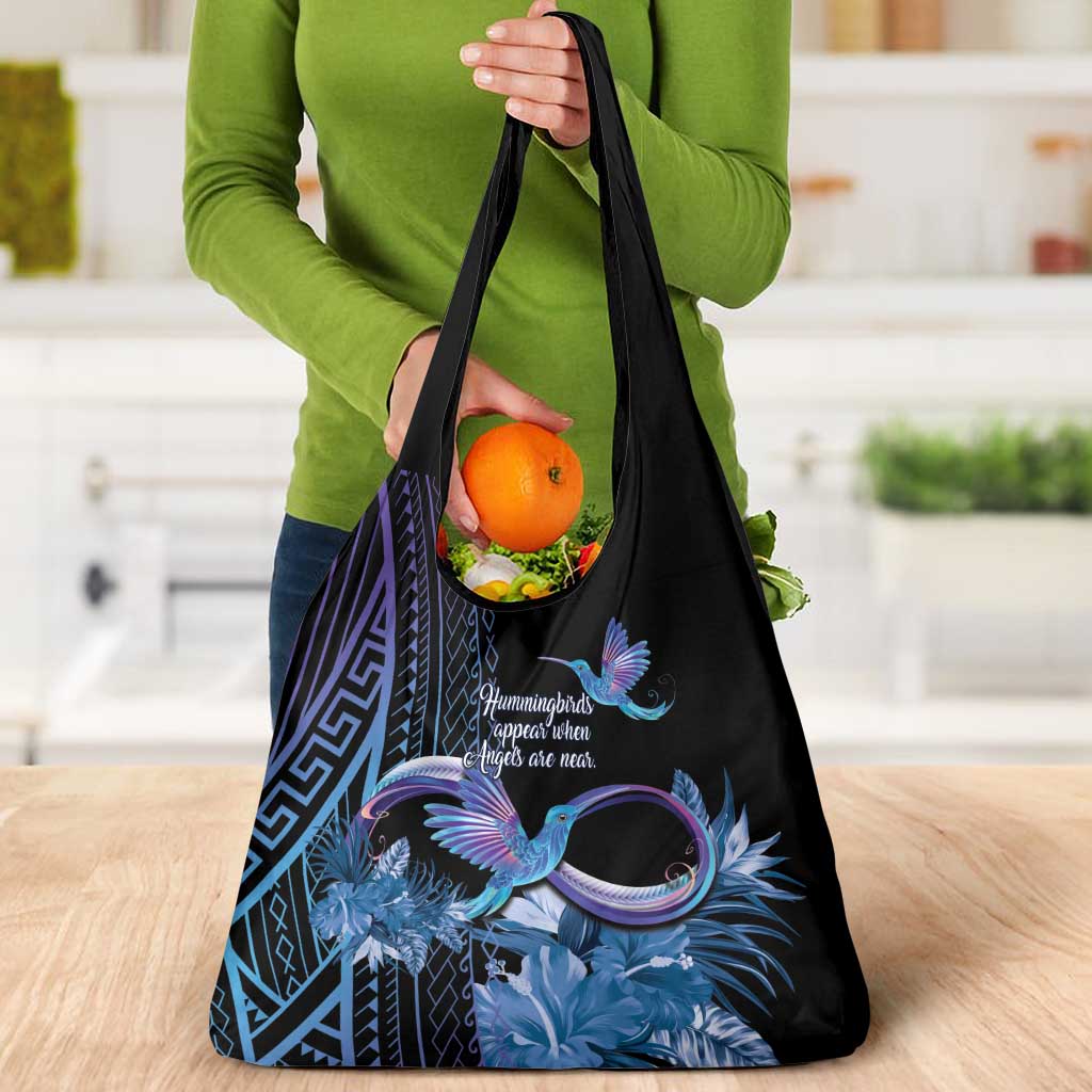Polynesian Memorial Grocery Bag Hummingbirds Appear When Angels Are Near