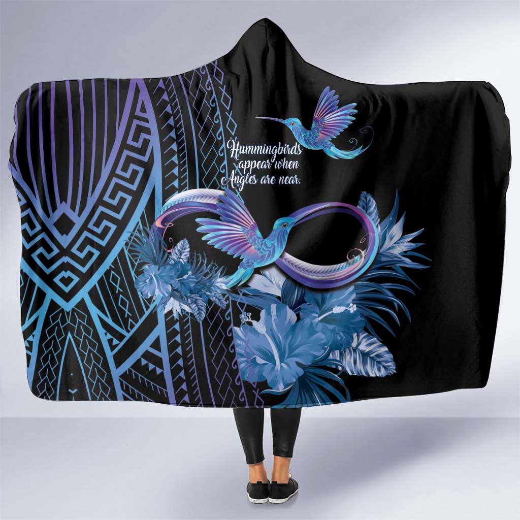 Polynesian Memorial Hooded Blanket Hummingbirds Appear When Angels Are Near